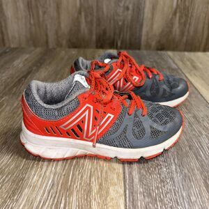 New Balance Vazee Rush Sneaker Shoes Kids Youth US Size 11.5 Red Gray KJRUSGOP
